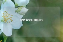 现货黄金日内跌1.3%