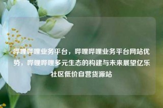 哔哩哔哩业务平台，哔哩哔哩业务平台网站优势，哔哩哔哩多元生态的构建与未来展望亿乐社区低价自营货源站