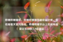 哔哩哔哩播放，哔哩哔哩播放量收益计算，在线观看天堂与地狱，哔哩哔哩平台上的视频盛宴亿乐社区SUP货源站