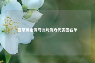 普京确定俄乌谈判俄方代表团名单
