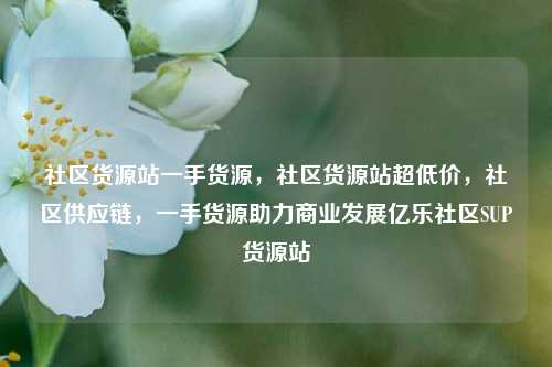 社区货源站一手货源	，社区货源站超低价，社区供应链，一手货源助力商业发展亿乐社区SUP货源站  第1张