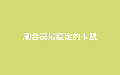刷会员最稳定的卡盟,快手粉丝平台+永不掉粉 - QQ资料卡自动回赞 扣扣业务自助下单  第1张