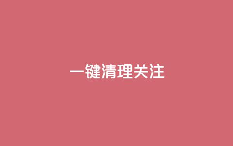 ks一键清理关注,抖音推广24小时自助平台 - 快手务业网站平台24小时 qq下单业务平台空间  第1张