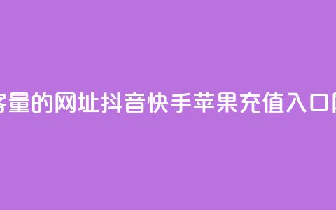 刷qq空间访客量的网址 - 抖音快手苹果充值入口网站  第1张