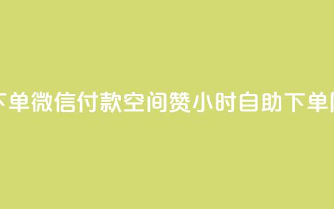 快手点赞下单微信付款 - 空间赞24小时自助下单网站  第1张